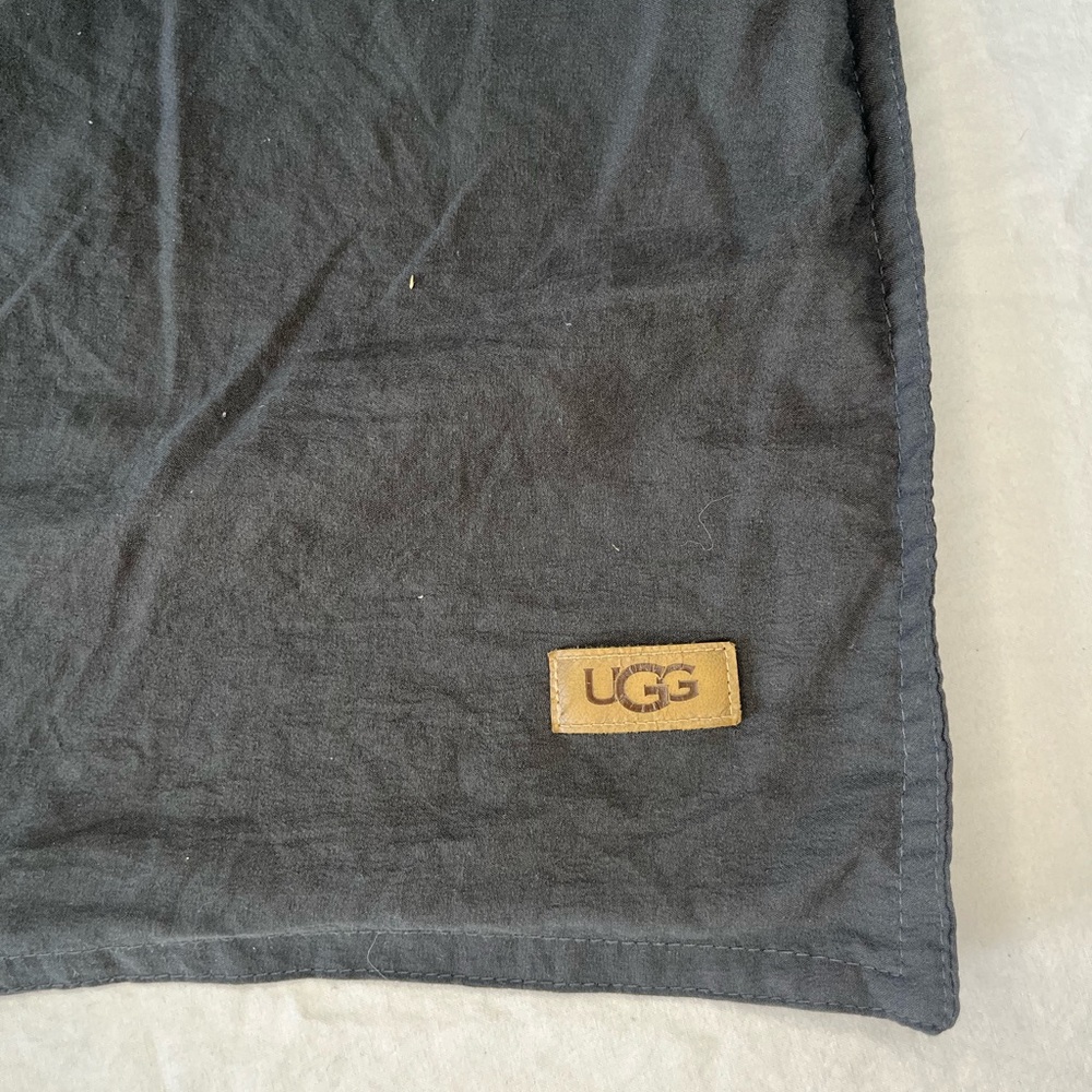 Ugg standard grey pillow case 26x20.5”